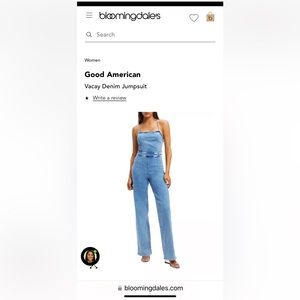 Good American Vacay Jumpsuit New with Tags ! Size 1